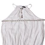 Mlle Gabrielle Beachy coastal White Halter Neck High Low Dress Photo 4