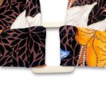 Seafolly NWT Boheme Longline Triangle Bikini Top Size 4 US Black Floral Bohemian Photo 4