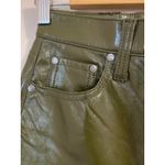 Pistola  Cassie Super High Rise Straight Pants in Olive Vinyl Women's sz. 24 Photo 5