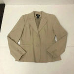 Rafaella Tan 2 Button Lined Blazer by Rafaela -‎ Size 4P Photo 1