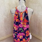 Trina Turk Multicolor Floral Halter Mini Dress Cover Up Swimwear Pool Sz Large Photo 3