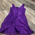 Gunne Sax Vintage  by Jessica McClintock purple sparkle Dress 3/4 Photo 5