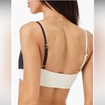 l*space L  High Tide Bikini Top Colorblock Scoop Neck Bralette Black White D Cup Photo 1