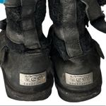 UGG  Women's Becket Black Leather Boots‎ 1005380 Moto Photo 3