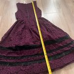 Alice + Olivia $598 Alice Olivia Midi Lace Dress Plum Black Size 6 NWT, Party Holiday Night Out Photo 5