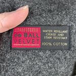 Vintage Jofeld Wool Blend Velvet Trim Black Pea Coat Size Medium Gray Photo 9