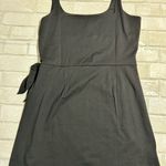 Loft  Black Mini Dress with Side Bow Photo 2