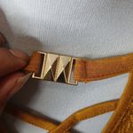 Maurice's yellow key hole lace top tank top size small Photo 8