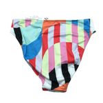 Sanctuary Swim Beach Stripe High-Rise Bikini Bottoms Geometric Colorful L Photo 3
