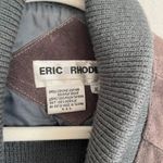 VINTAGE ERIC RHODES Suede Sweater Jacket Gray Size XL Photo 8