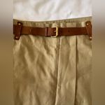 Isabel Marant  Leather Belted Mini Skirt Cotton Linen Size 36 Photo 1