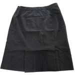 Theory Skirt Womens 8 Black Wool Blend Office Career Pencil Knee Length Classic Photo 1
