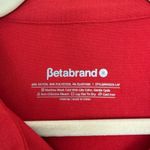 Betabrand Women’s Medium Red Short Sleeve Top Blouse Stretchy Photo 1