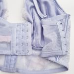 Victoria's Secret  Very Sexy Purple Floral Embroidered Lace Luxe Bra Top DD Photo 5