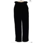Emerson Fry Black Velvet Silk Paris‎ Pants Size M Elegant Modern Photo 3