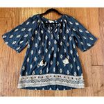 Fat Face Uk boho tassel detail blouse size 2 White Photo 5