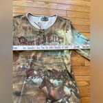 Vintage Vanilla Sugar Buffalo Bills Wild West Shirt Lace Up Rhinestone Y2K Sz M Size M Photo 3