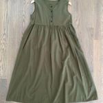 Anthropologie Sleeveless Olive Green Dress Size XXL Photo 0