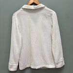 Jenni Kayne  Playa Gauze Buttoned Down Collared Top Long Sleeve White XS Photo 4