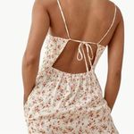 Reformation  Women's Sloane Floral Midi Slip Dress | Sz Medium | Tosca Cream Photo 3