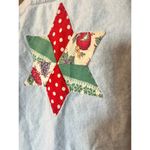 Wrangler  button up denim shirt with star pattern on back womens size small Photo 4