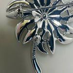 Vintage Sarah Coventry “Mountain Flower” Brooch (1968) Silver Photo 5
