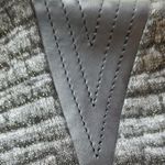 Ellen Tracy BLACK GOLD GLITTER CONTOUR WAIST FAUX LEATHER BODYCON DRESS Photo 5