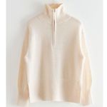 & Other Stories & Other Stories Cream Half Zip Sweater Photo 0
