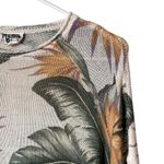 Mumu Mellow  knit coverup top floral green yellow and white design long sleeved Photo 1