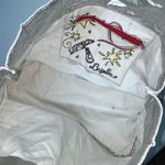 Brighton Happy Holidays Canvas Tote Bag Market Shopping Christmas White Black Photo 4