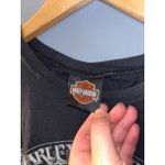 Harley Davidson Motorcycles Crop T Shirt Black Wing Logo Graphic Tee 2013 Photo 5