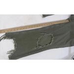 Free People  We The Free Maggie Jeans Distressed Ripped Green Frayed Hem Size 29 Photo 10