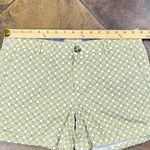 Banana Republic Geometric Chino White Yellow Shorts 6 Photo 1