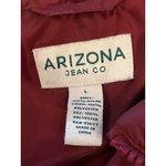 Arizona Jeans Arizona Jean Co Vest Womens Large Red Puffer Quilted Stripe Colorblock Zip Photo 4