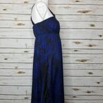 EXPRESS 🧚♂️ Royal Blue Cheetah Print Maxi Lagen Look S Photo 2