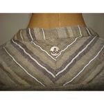 prAna New Womens NWT S Buenos Dias Dress Buttons Cargo Green Brown Organic Strip Photo 7