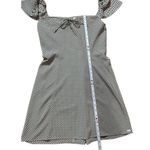 Levi's Levi’s Misha Flutter Sleeve Dress in Baby Check Sunny Cream Sz XL Photo 6