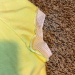 Adidas  Yellow Layered Look Athletic Training Top‎ Women's Medium Photo 2