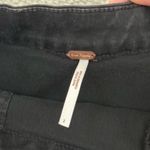 Free People  black denim mini fitted skirt with side zipper detail size 2 Photo 4