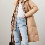 Ellen Tracy Camel Pillow Cowat SMALL Puffer Warm Quilted Trench Designer $296 Photo 3