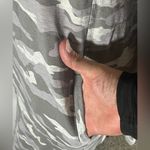 Athleta  Crewneck Tunic Gray Camouflage Coaster Luxe Sweatshirt Dress  w/Pockets Photo 2