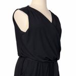 Nicole Miller Sleeveless Black Wrap Front Ankle Length Jumpsuit Women’s Size XL Photo 5