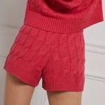 Anthropologie Saturday Sunday Ellyn Knit Red Sweater Shorts size large Photo 0