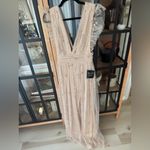 Altar'd State Tulle maxi dress ruffle flutter sleeve glitter stars formal sparkly vneck aster Photo 3