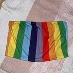 Boohoo Rainbow Tube Top Photo 3