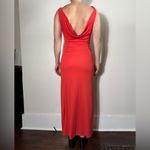 BCBGeneration BCBGMAXAZRIA Cowl Neck Maxi Dress Bright Poppy Size XXS Photo 7