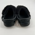 Crocs Women's Classic faux Fur Sure Clogs Roomy Fit Black slide on women size 7 Photo 3