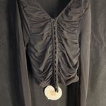 Princess Polly Black Long Sleeve front closure  Top Photo 0