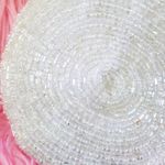 Elegant White Beaded Clutch Photo 1