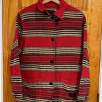 Ralph Lauren Vintage Safari Outfitters Indian Blanket Barn Jacket Red Black Photo 0